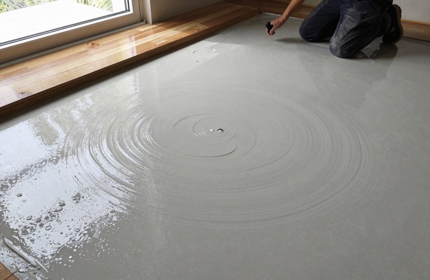 How Long Does Floor Leveler Take to Dry? 3 temperature ventilation thickness porosity drive drying