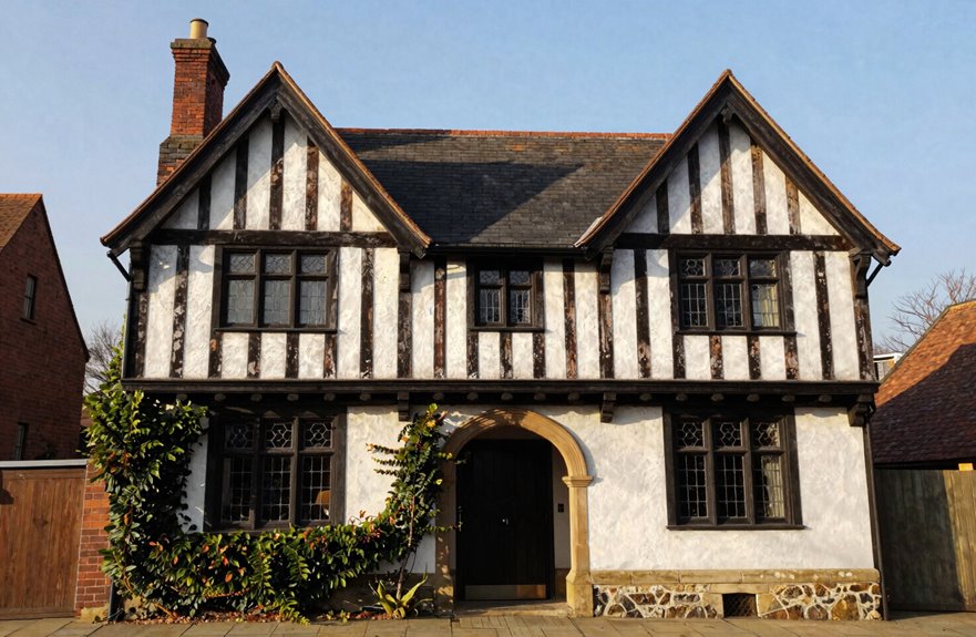 tudor revival english to american suburbs