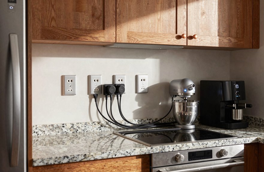 two circuit kitchen for appliances