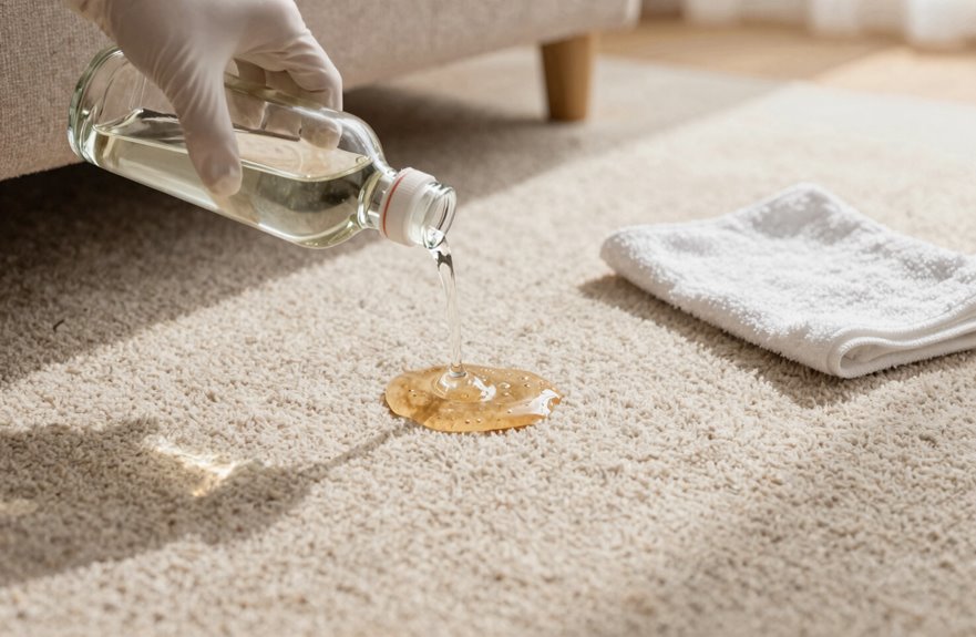 7 Steps to Get Dried Glue Out of Carpet 3 vinegar cleans dried glue residue
