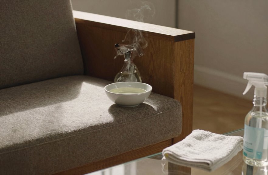 vinegar deodorizes stubborn odors