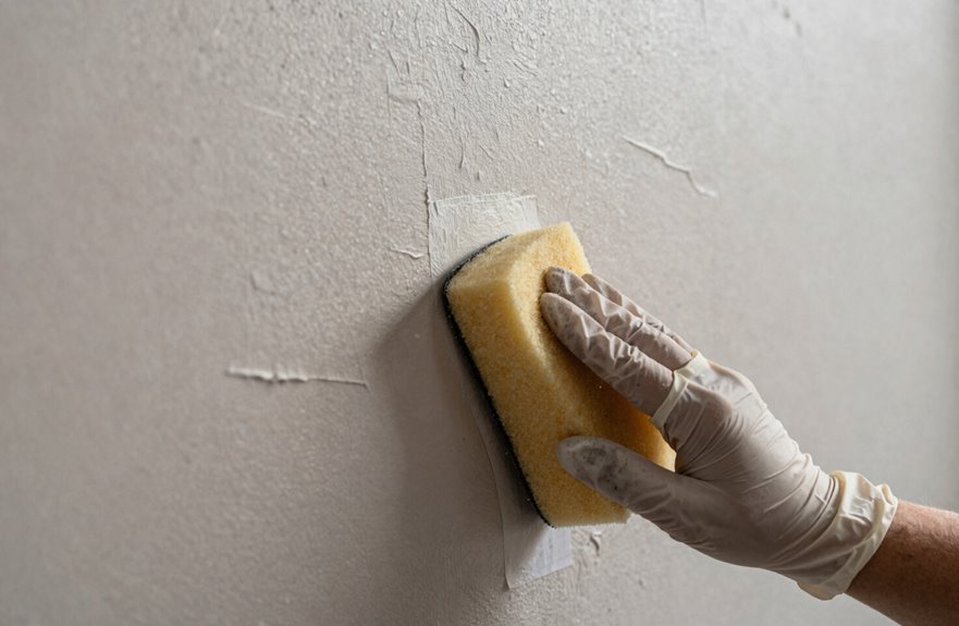 How to Remove Texture Paint From Walls In 5 Steps 3 wet sections knife uncurls texture