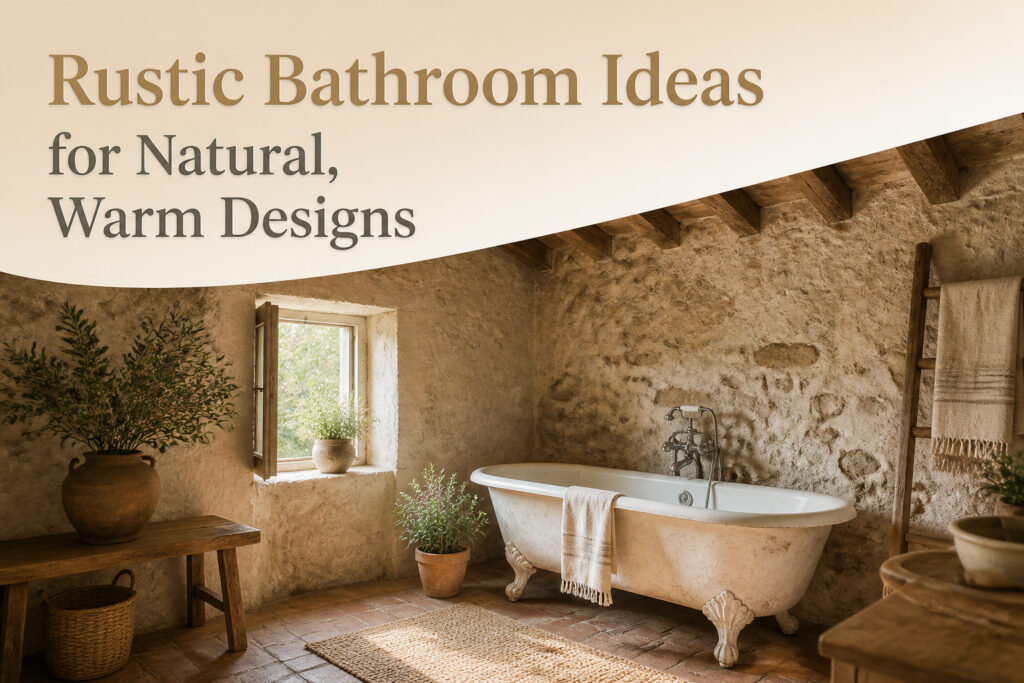 12 Rustic Bathroom Ideas for Natural, Warm Designs (2026)